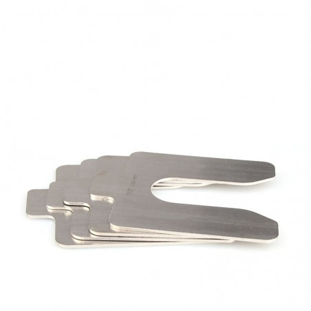 Zestaw podkładek regulacyjnych stal nierdzewna M52 200x200 mm grubość: 0,10 - 0,50 mm 50 szt.