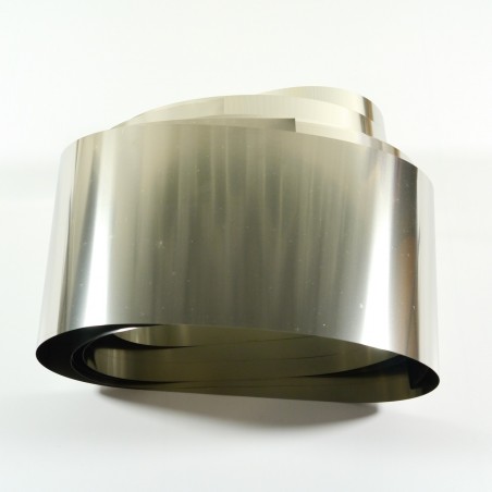 Stal nierdzewna w paskach 10 metrów grubość 0,10 mm. Dostępna